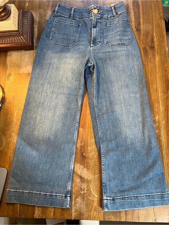 Maeve Denim - Maeve Colette High-Rise Wide-Leg Cropped Jeans. Waist 28, *NWOT*